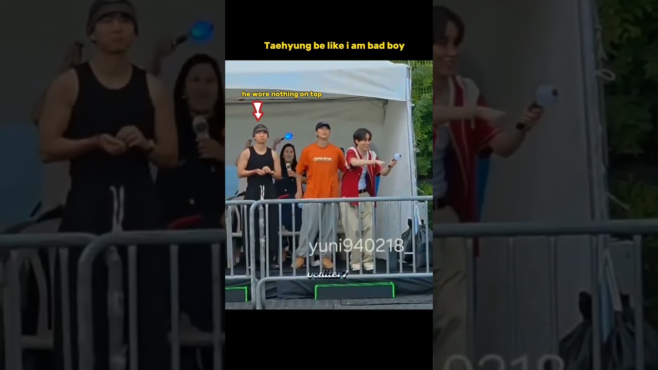 taehyung in front of other members parents 