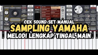 Set Dangdut Sdanling Kendang Yamaha Jernih  Stel Manual 15 Set Cek Sond Melodi Nya 