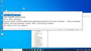 Deleting Activate Windows Option from Right Click Menu