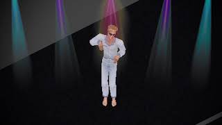 Sims 1 Duke Nukem opens the door outside then gets on the floor and walks the dinosaur in pajamas.