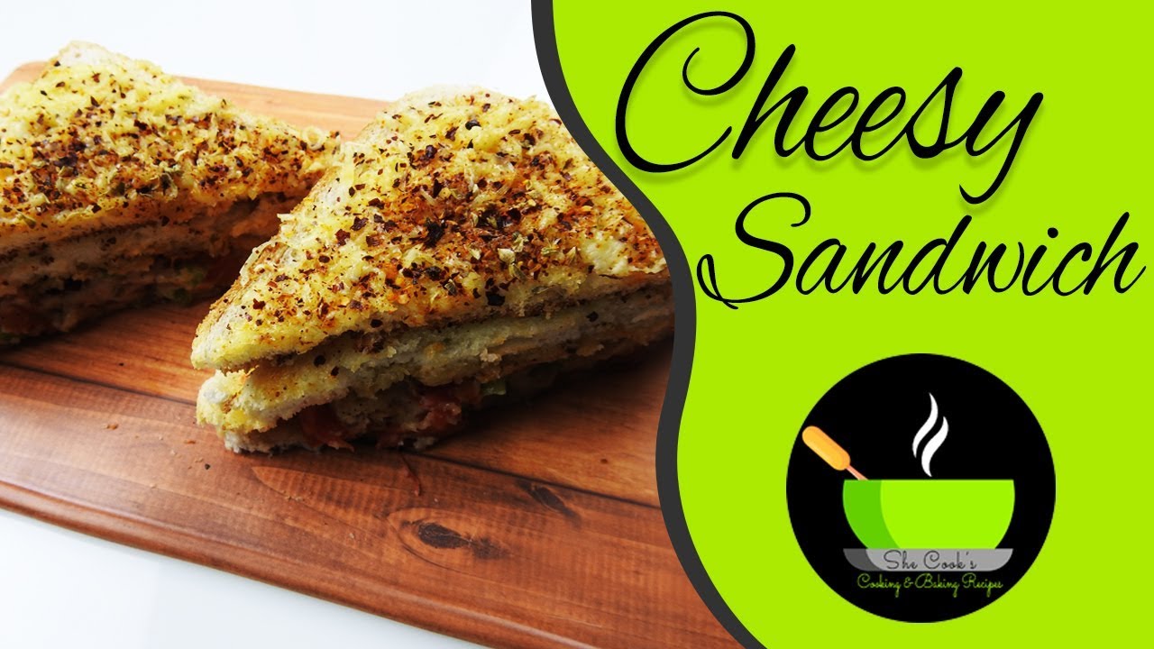 Cheesy Veg Sandwich Recipe | Veg sandwich recipe | Easy And Quick Cheese Sandwich On Tawa | She Cooks