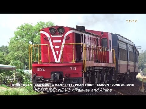 Video ĐẦU MÁY ẤN ĐỘ KÉO ĐOÀN TÀU PHAN THIẾT SPT1 RỜI XỨ... - youtube