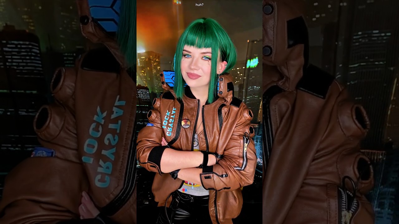 Getting the Spell book as corpo V | V #cosplay | Cyberpunk 2077 #shorts