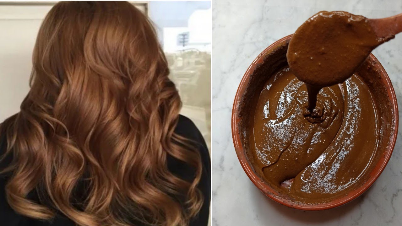 Натуральная каштановая краска для волос, скрывающая седину от первого использования, увлажнение