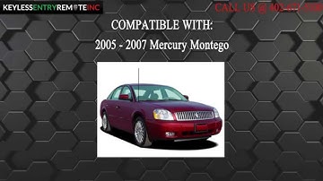 How To Replace Mercury Montego Key Fob Battery 2005 2006 2007