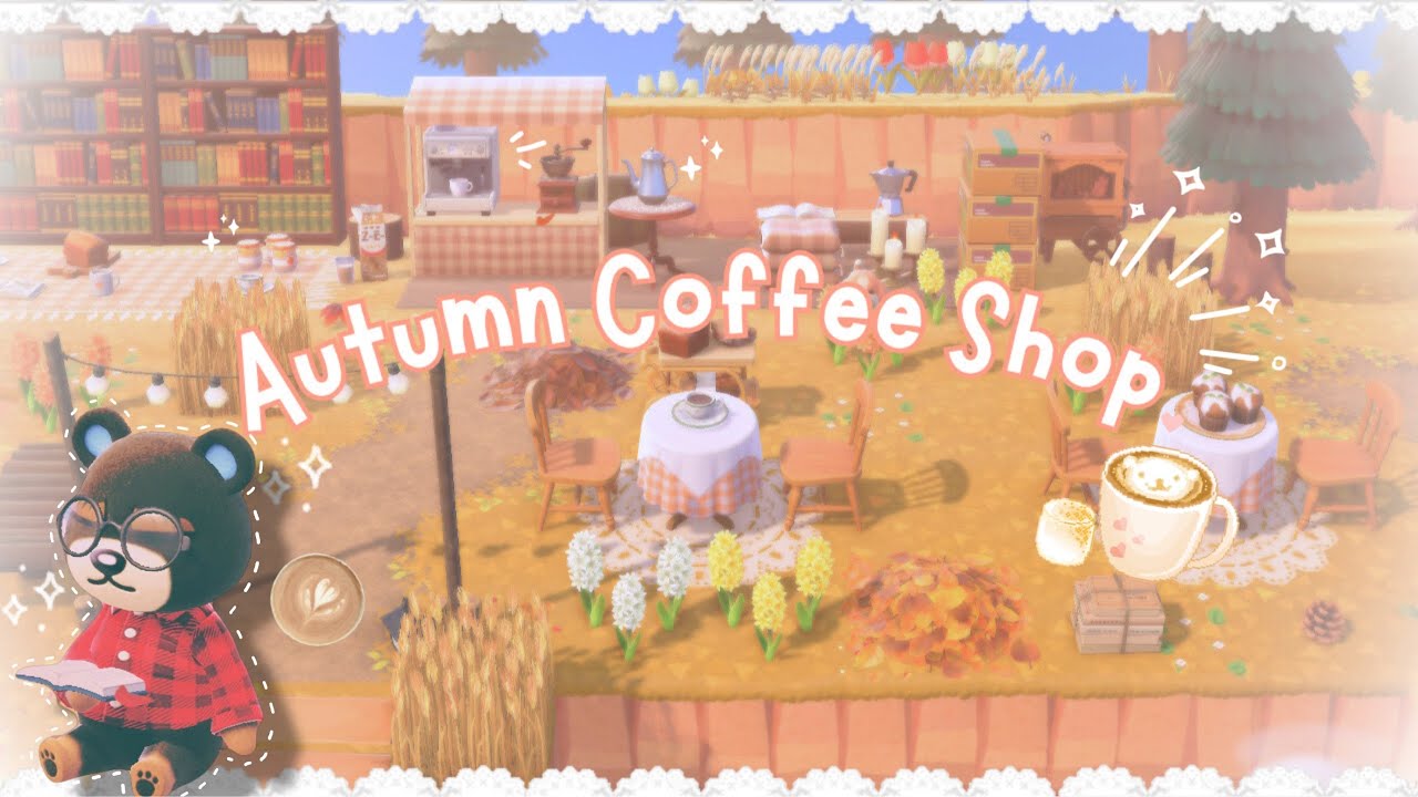  ೀ⋆｡˚☕️ Building a cozy autumn coffee shop |acnh speed build| + talking about 3.0 update! ⋆｡˚☕︎