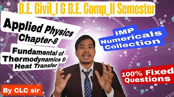 Thermal Conductivity: Heat Transfer Numericals Collection || Applied Physics for B.E. Civil/Computer