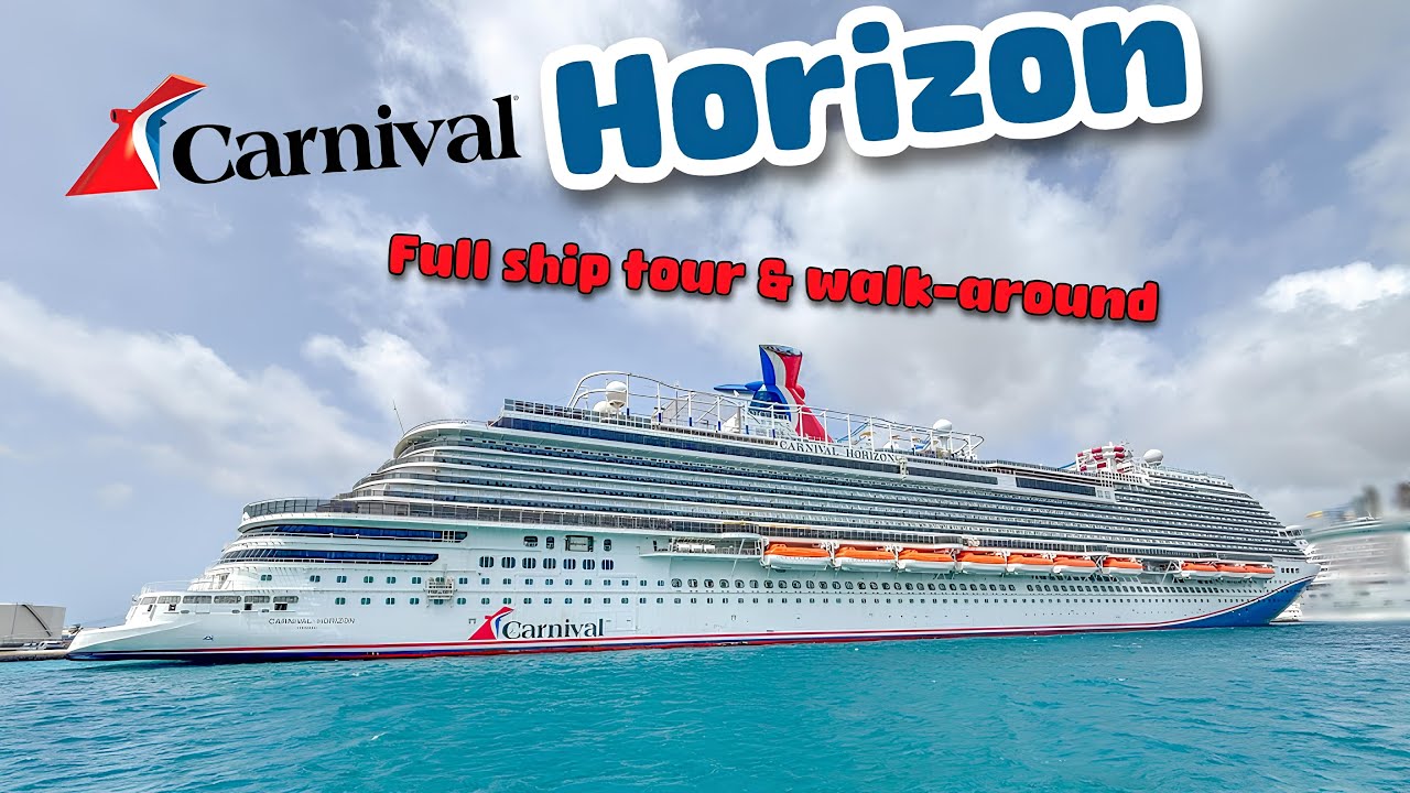 Полная экскурсия по кораблю Carnival Horizon: осмотр всех палуб!