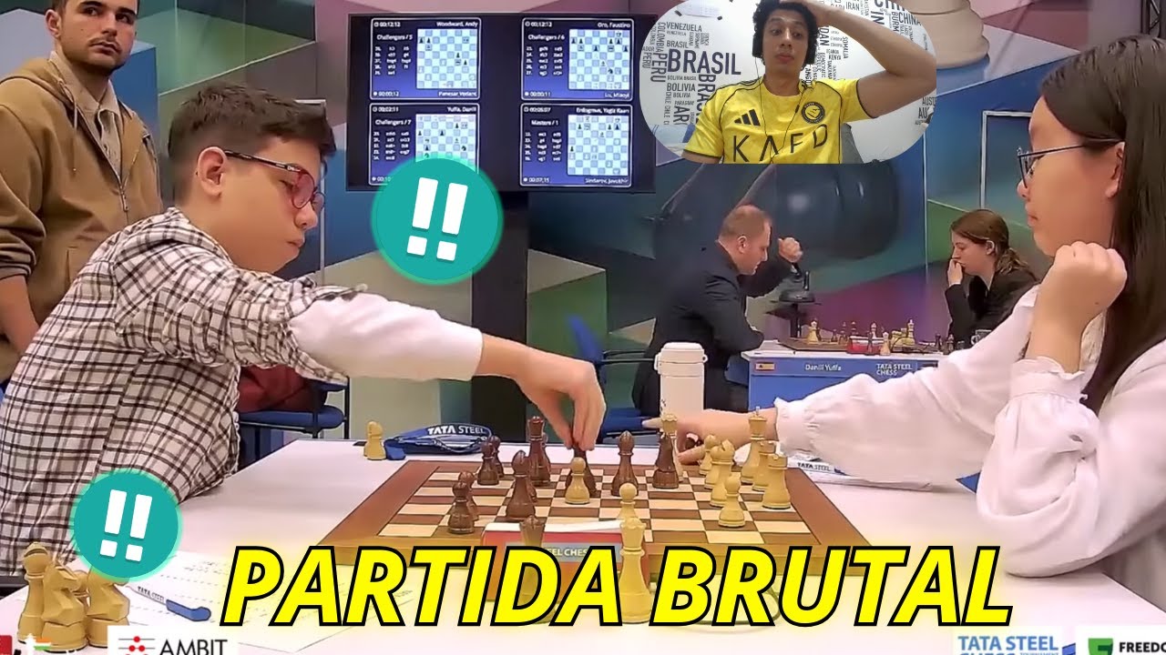 Faustino Oro juega una PARTIDA BRUTAL vs NIÑA PRODIGIO | Tata Steel 2026