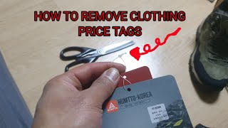 How To Remove Clothing Price Tags Easy Way Without Using Scissors Tagalog