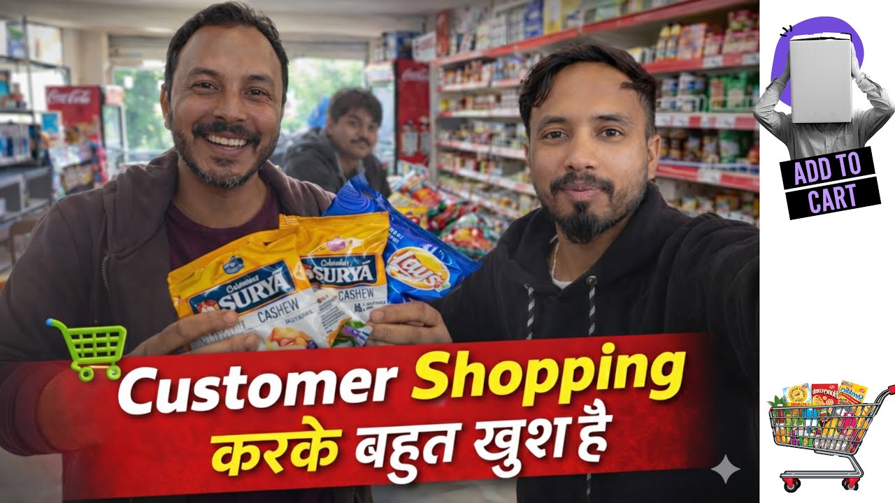 Shopping 🛒 kar Rahe Costomer Ke chehre par smile 😊 