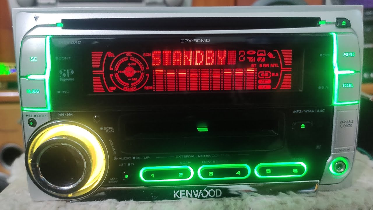 KENWOOD DPX-50MDS CD MD デッキ 動作確認済 ケンウッド レシーバー