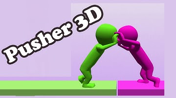 Pusher 3D Android | Pusher 3D ios| noob vs pro vs hacker vs god pusher 3d | mobile gameplay | 3d