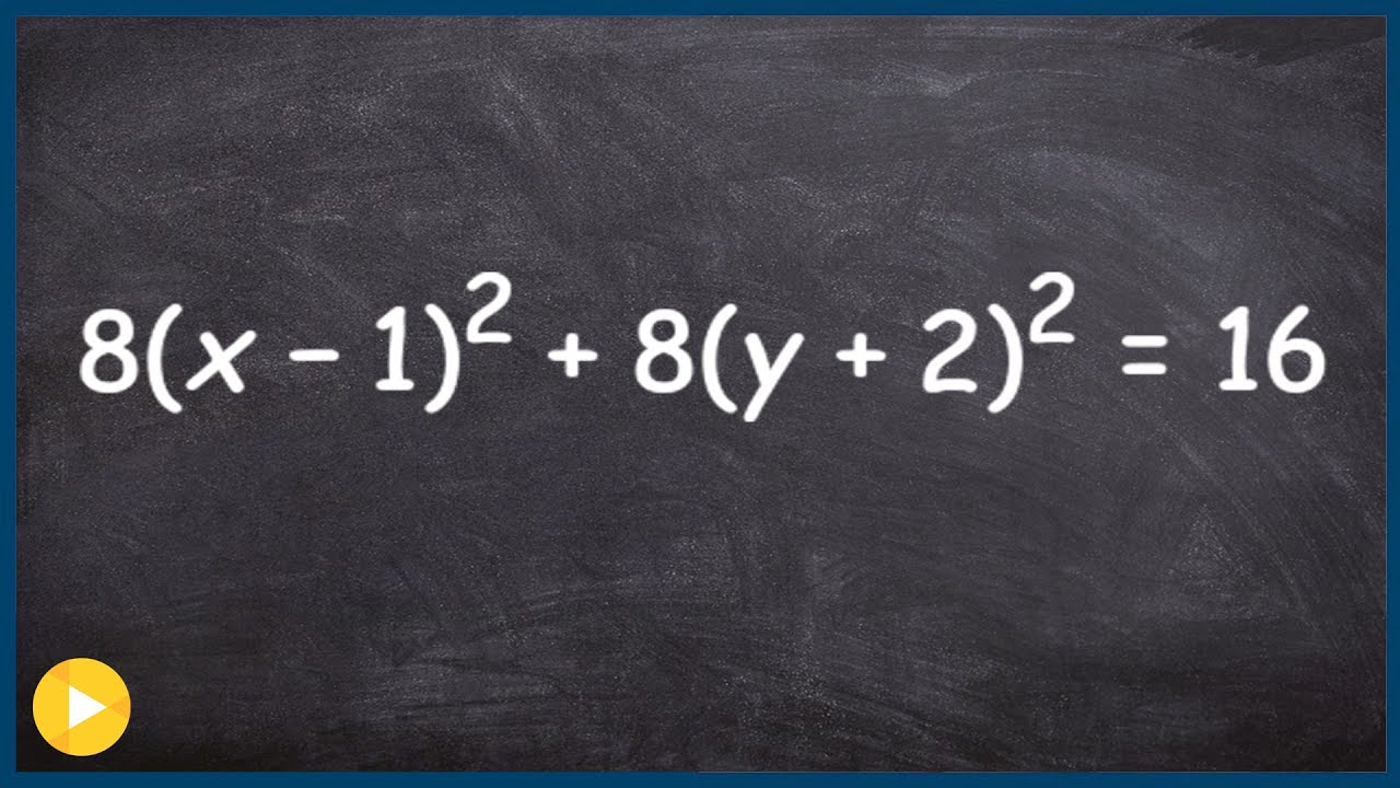Find the center and radius of a circle in standard form - YouTube