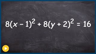 Find the center and radius of a circle in standard form