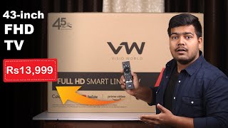 VW 43-inch FHD Smart TV under ₹13,999 Unboxing & Review | Should you buy this
