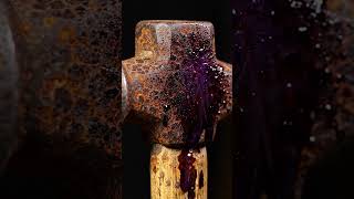 Watch Rust Disappear! Amazing Hammer Rust Removal Transformation (8K HDR)