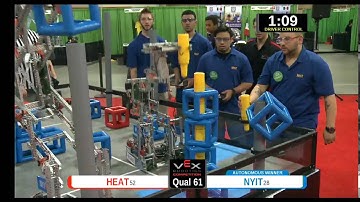 2015 VEXU Q61 - HEAT vs NYIT - 0 to 63-Division Div-VEX U-VEX Worlds 2015