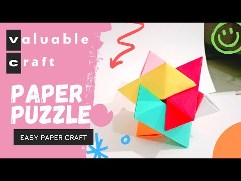 How To Make a Paper Puzzle - Origami | DIY paper puzzle | Esay paper ...