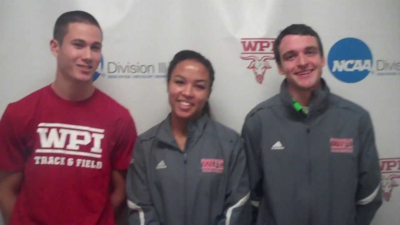 WPI Track and Field Julian Dano, Maya Rhinehart and Keegan Westwater YouTube