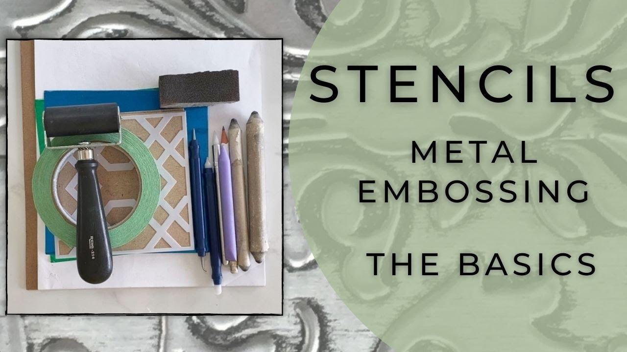 Stencils for Metal Embossing The Basics YouTube