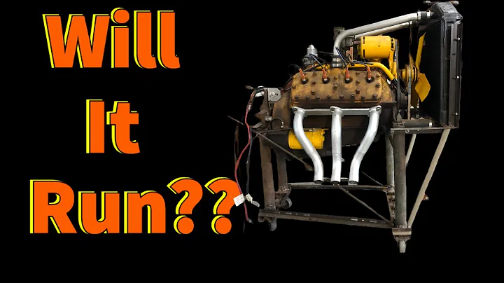 AWESOME VINTAGE ENGINE RUN STAND & OLDSCHOOL ZOOMIE HEADERS