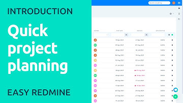 Quick project planning in Easy Redmine