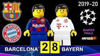 Barcelona vs Bayern 2-8 • Champions League 2019/20 in Lego • All Goals Highlights Lego Football