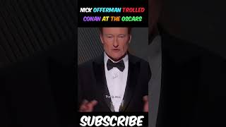 Nick Offerman TROLLED Conan at the Oscars #celebrities #stars