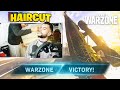 I WON Warzone while Getting a Haircut  (Cold War Warzone)