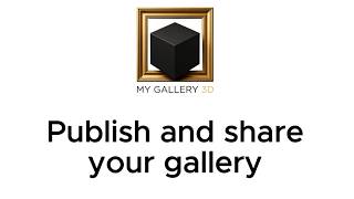 How to Publish and Share your gallery in My Gallery 3D screenshot 3