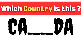 Guess the Country By some letters | Under Quiz