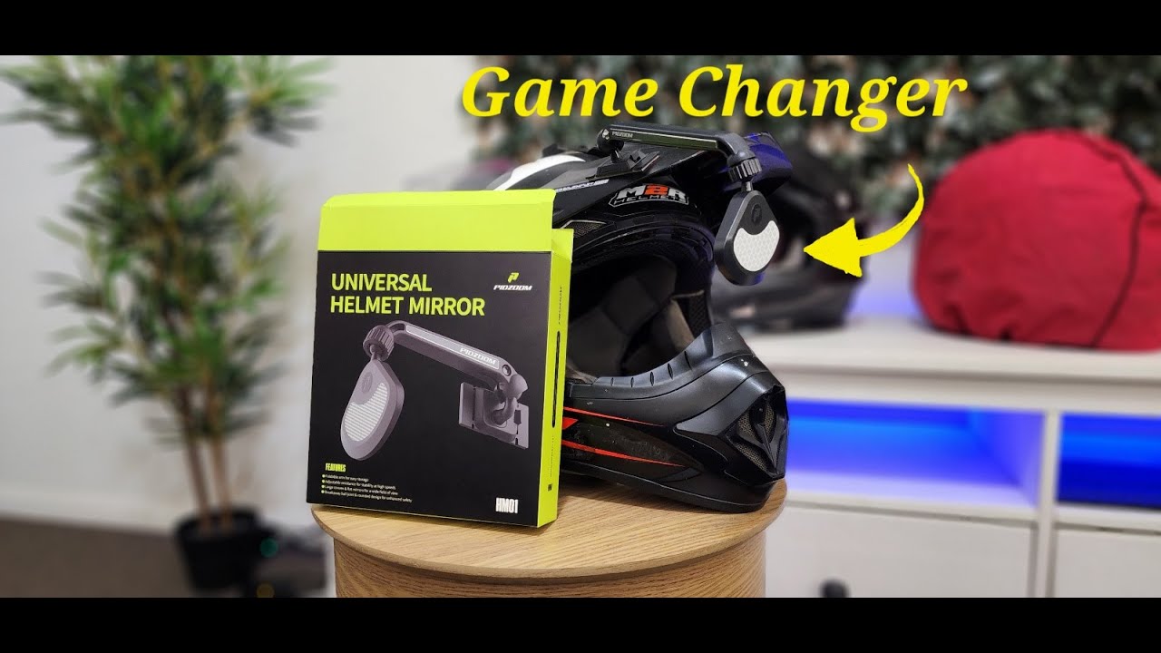 Review / installation of Pidzoom Universal helmet mirror.