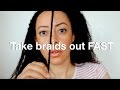 How to take box braids out quickly