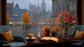 Playful Rain Jazz Piano 🎹 Watercolor Landscape Ambience for Reading & Peaceful Focus ☔️🎨
