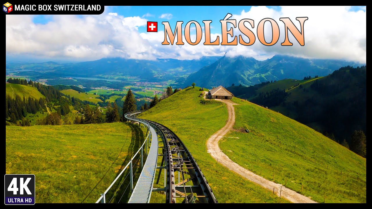 Moléson 4K 🇨🇭 Family Attractions & Funicular + Cable Car to Swiss Prealps Mountain, La Gruyères Ep#2