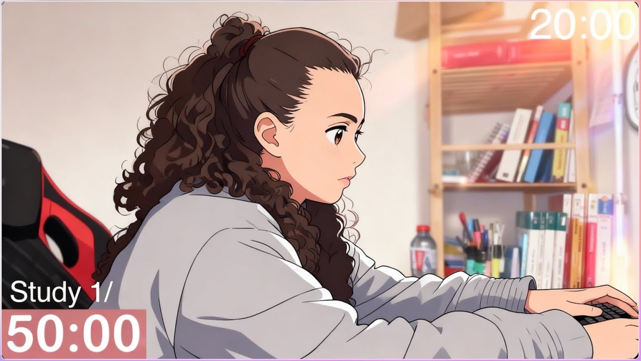 LIVE | ?HOUR study with me WITHOUT BREAKS📚🎧⛈️ rain sounds & pomodoro timer 50 & 10 PART 2