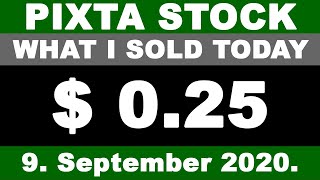 PIXTA Stock What I Sold Today 9. September 2020.