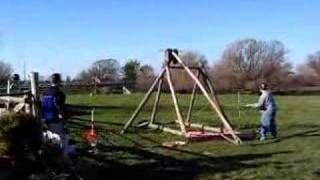 Bowling Ball from the Trebuchet