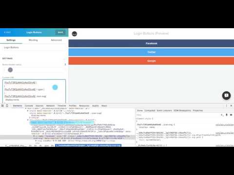 Changing the design of Hull Login Buttons