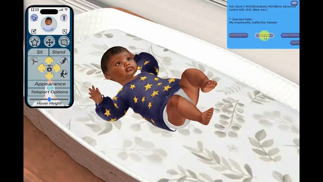 Changing Outfits with MoonBots