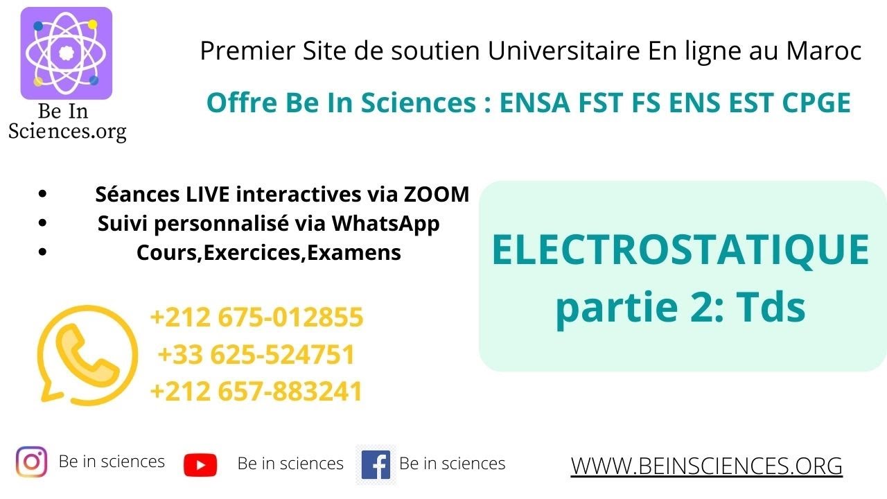 Electrostatique (Partie2 : TDS) Rappels et compléments mathématiques: opérateurs différentiels.