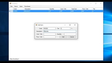 I tried to make my own inventory management system.