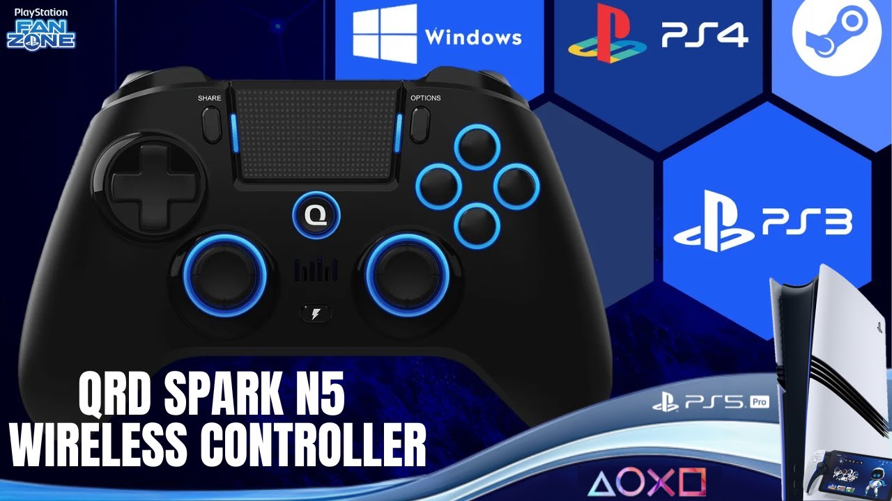 Manette SPARK N5 de chez QRD, la bonne alternative à la Dualsense? Compatible PS4/PS3...