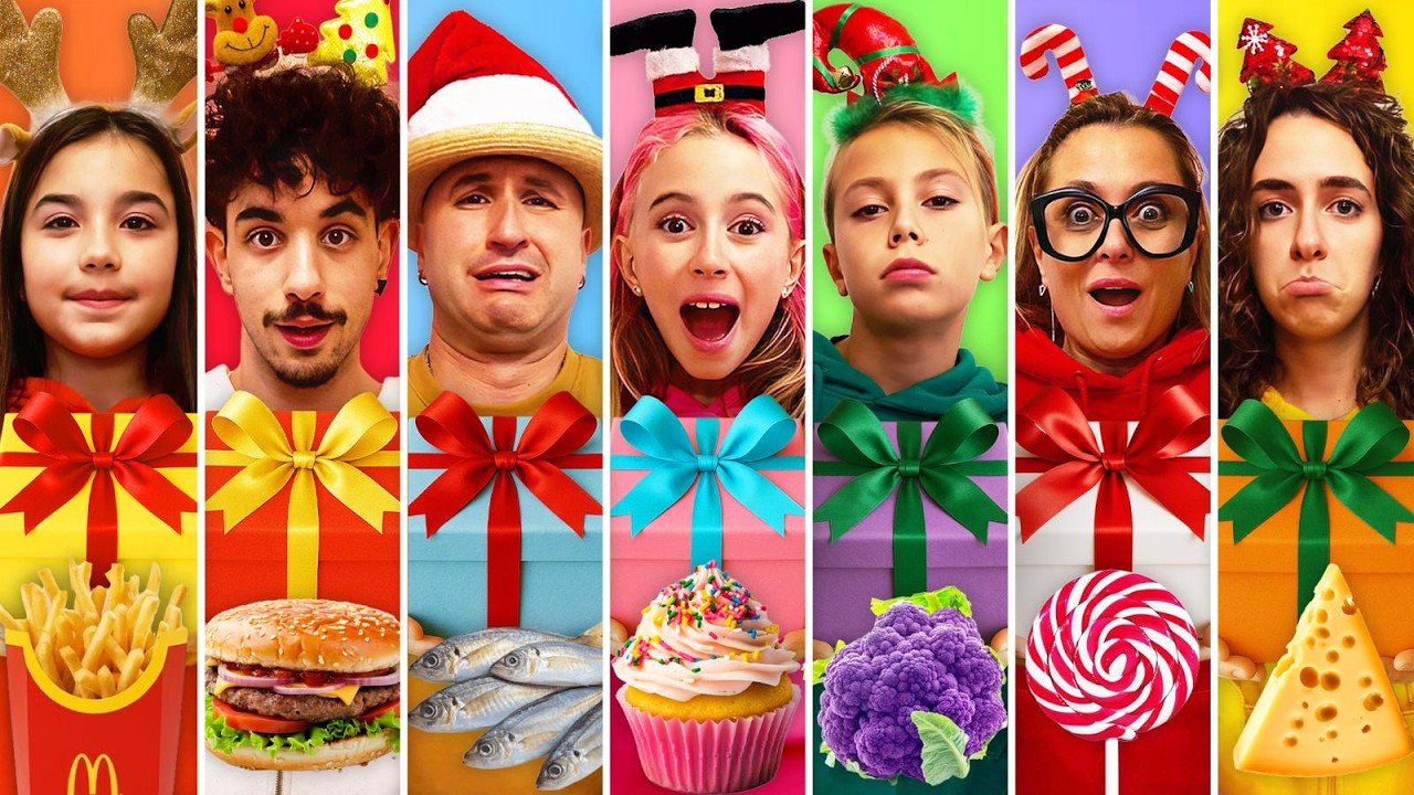 MANGIAMO SOLO CIBO DEL COLORE DEL NOSTRO REGALO DI NATALE CON GIORGIA E TUTTI I NOSTRI AMICI!