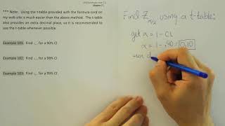How to find critical values for a confidence interval using a t table