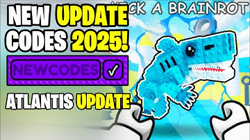 *NEW* ALL WORKING ATLANTIS UPDATE CODES FOR KICK A BRAINROT! ROBLOX KICK A BRAINROT CODES