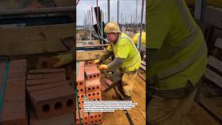 Brick Cutting Technique Saves Time Boosts Productivity #construction #masonry #builder