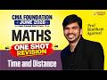 CMA Foundation Maths | One Shot Revision | Time and Distance | June 26 Exam Shubham Agarwal