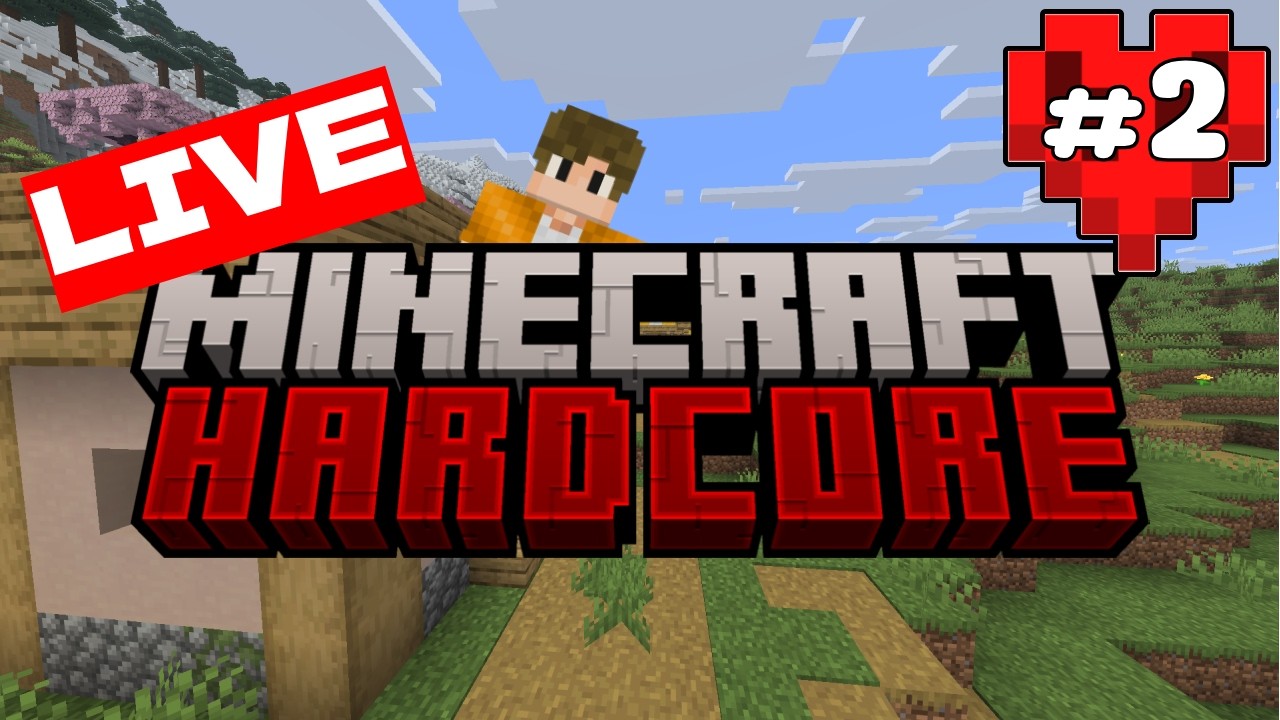 BUILDING, SURVIVING, AND TRYING NOT TO DIE - VOD | CHILL MINCRAFT HARDCORE #2